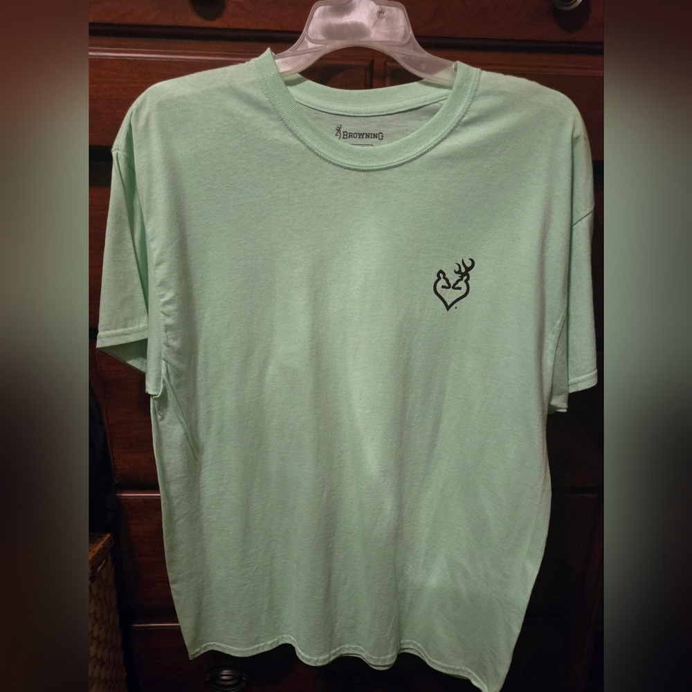 Browning Mint Green Short Sleeve Tee NWOT